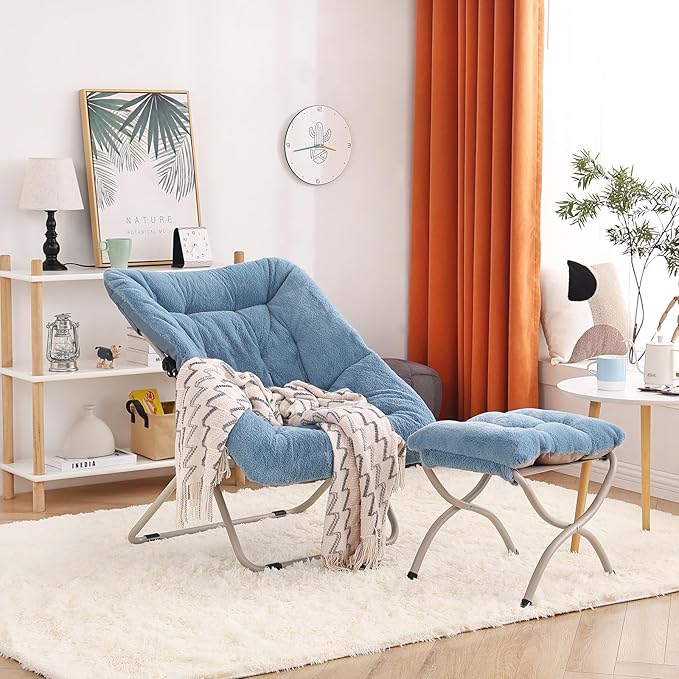 Saucer Chair With Ottoman - Image 2