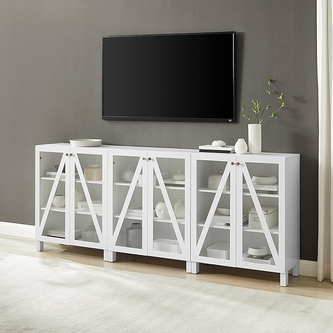 Crosley Furniture Cassai 3-Piece Entertainment Center TV Stand, Media Console - Image 2