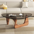 Mid Century Modern Glass Coffee Table, Small Coffee Table by Unknown