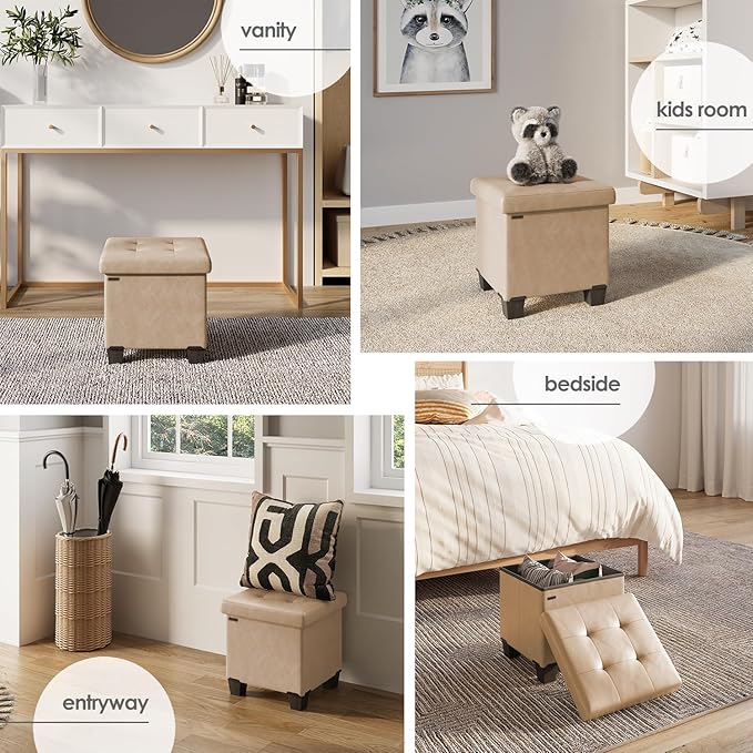 STORAGEBUD Storage Ottoman Cube - Image 4