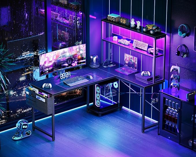 AODK L Shaped Desk Gaming Desk - Image 2
