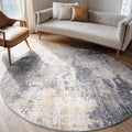 Washable Area Rugs 6ft Non-Slip Modern Abstract Soft by RELEANY