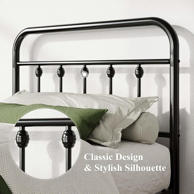 Allewie 14 Inches Twin Size Metal Platform Bed Frame - Image 4