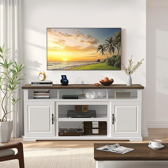 Marsail Modern Farmhouse TV Stand, Entertainment Center - Image 8