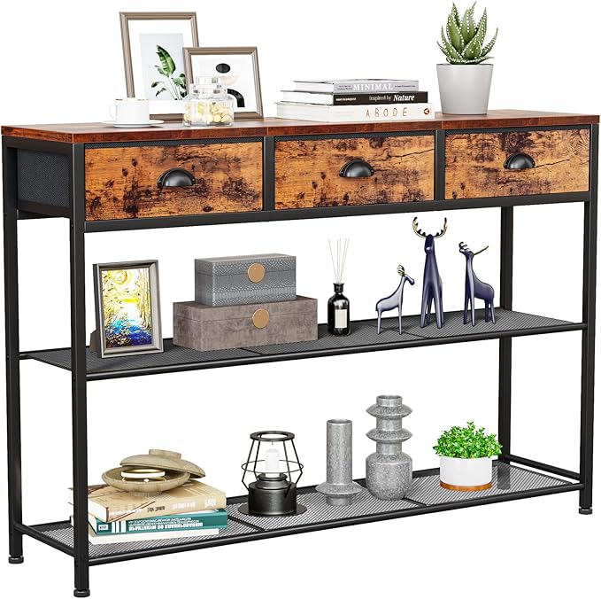 Furologee Entryway Table, Industrial Entry Way Table by Furologee