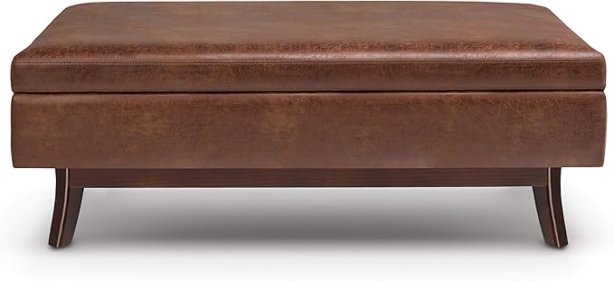 SIMPLIHOME Owen 48 inch Wide Mid Century Modern Rectangle Rectangular Storage - Image 5