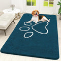 OLANLY Door Mat for Muddy Dog Paws 59x35, Absorbent Chenille Mud Doormat by OLANLY