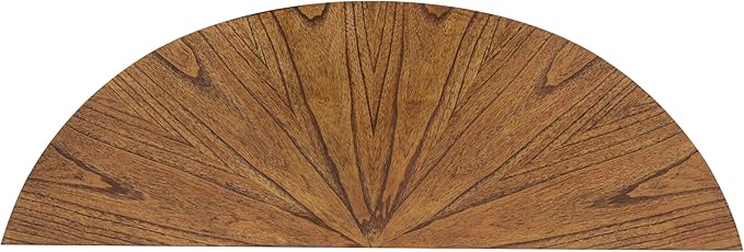 Martin Svensson Home LAX Two-Tone 48-Inch Caramel Brown Half-Moon Wood Sofa - Image 6