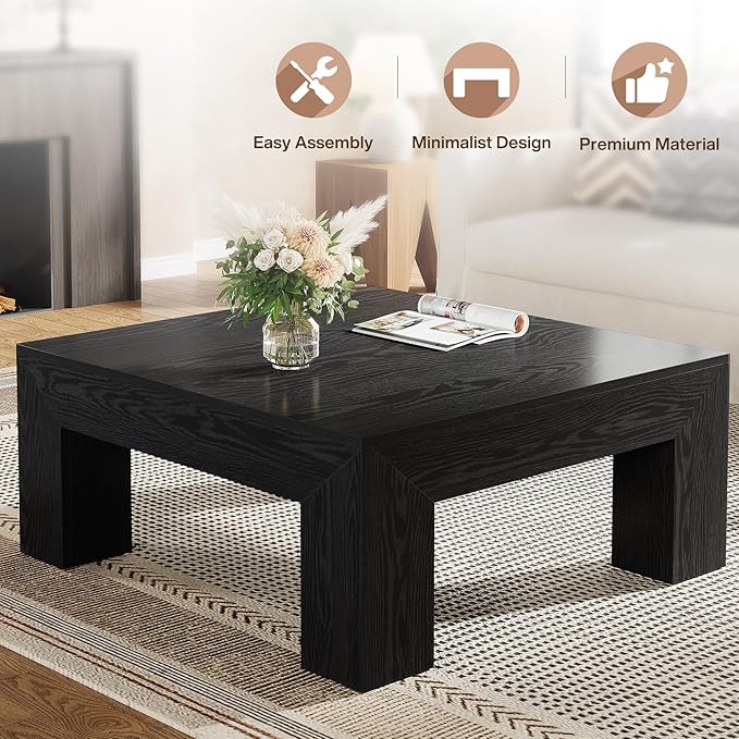 Tribesigns 39.4-Inch Square Coffee Table - Image 6