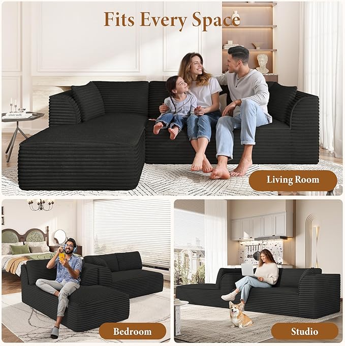 Vesgantti 106" Boneless Couch - Image 7