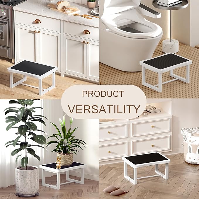 Wooden Step Stool with 500 Pounds, Wide Bed Step Stool - Image 9