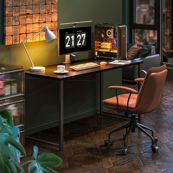 Coleshome 55 Inch Computer Desk, Modern Simple Style Desk - Image 5