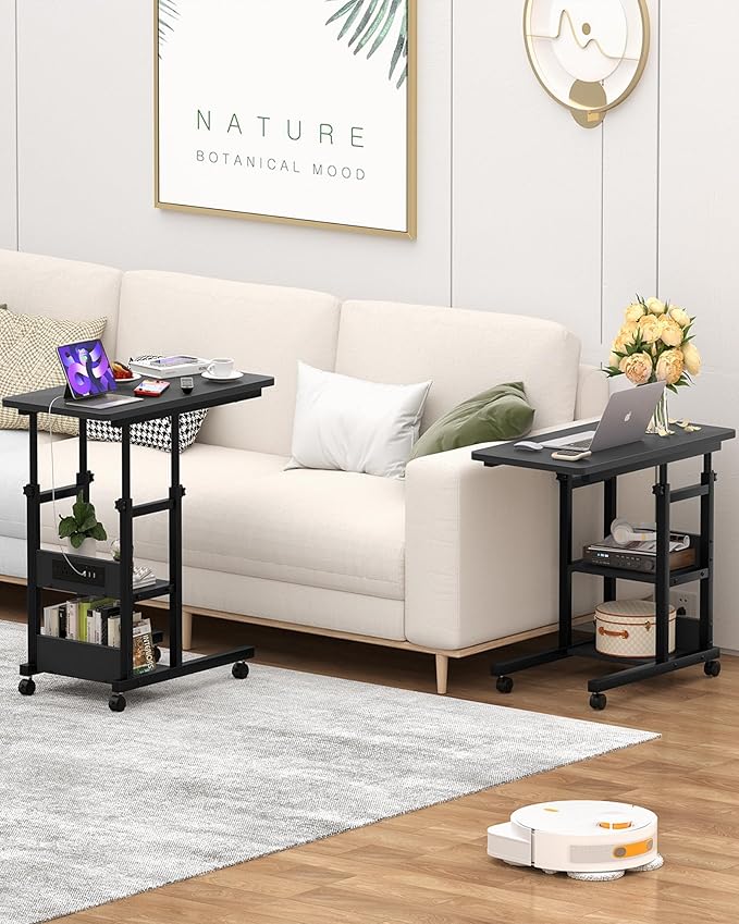 C Shaped End Table Height Adjustable - Image 8