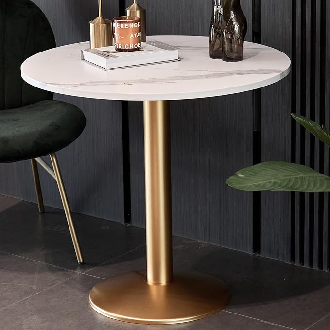 Round Modern Dinning Table 30 inches Bistro Tulip Table - Image 2