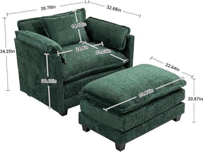 Furniliving Oversized Accent Chairs - Image 2