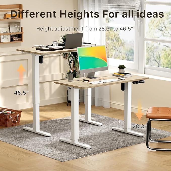 JOY worker Small Electric Standing Desk, Sit to Stand Desk Workstation - Image 4
