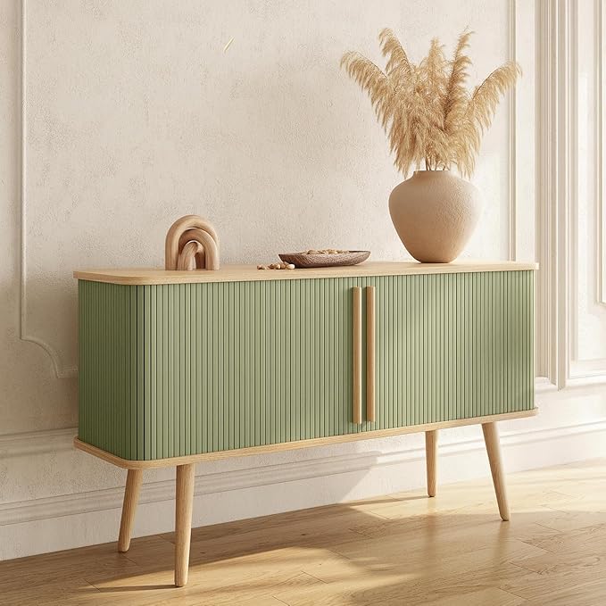 WERMO 53'' Green Cabinet with Doors and Shelves by WERMO