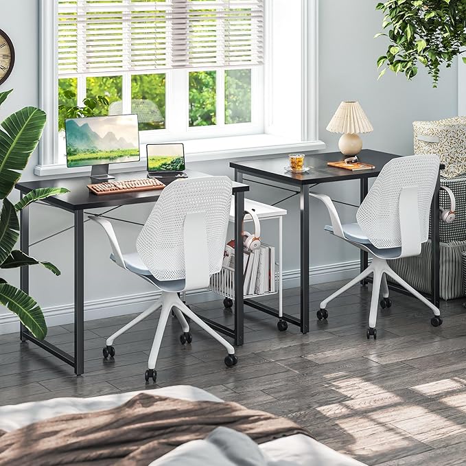 Coleshome 32 Inch Computer Desk, Modern Simple Style Desk - Image 4