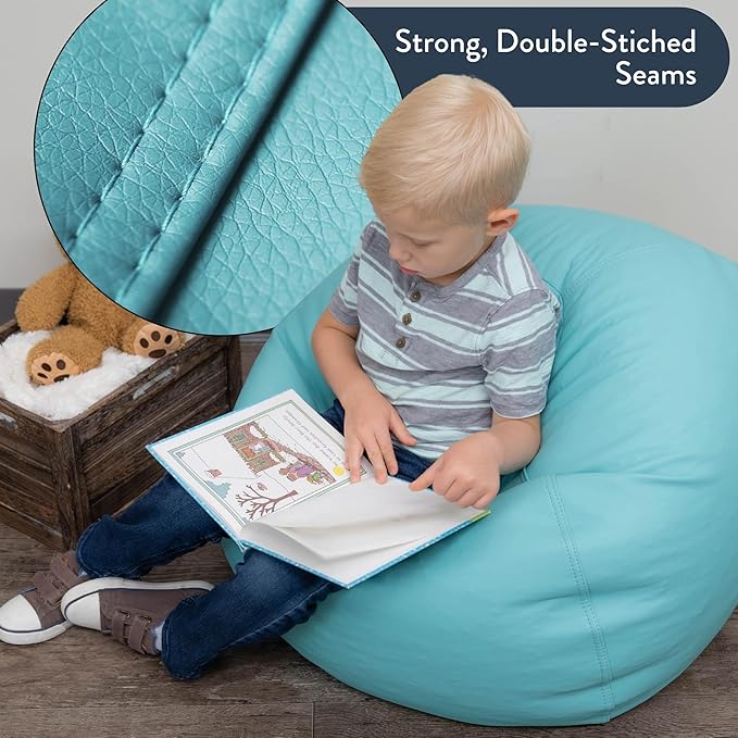 Children's Factory 26" Round Bean Bag, Bean Bag Chair - Image 4