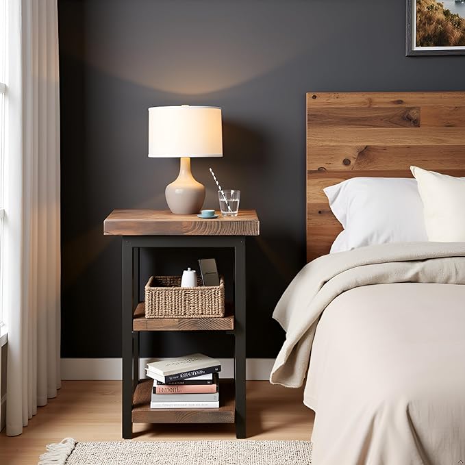 Pomona 3-Tier Solid Wood End Table - Image 7