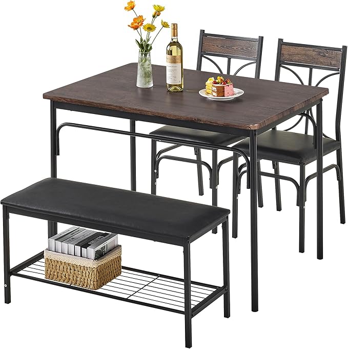 VECELO Kitchen Dining Table Set by VECELO
