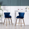Roundhill Furniture Leland Fabric Upholstered Counter Height Wingback Stools by RoundhillFurniture
