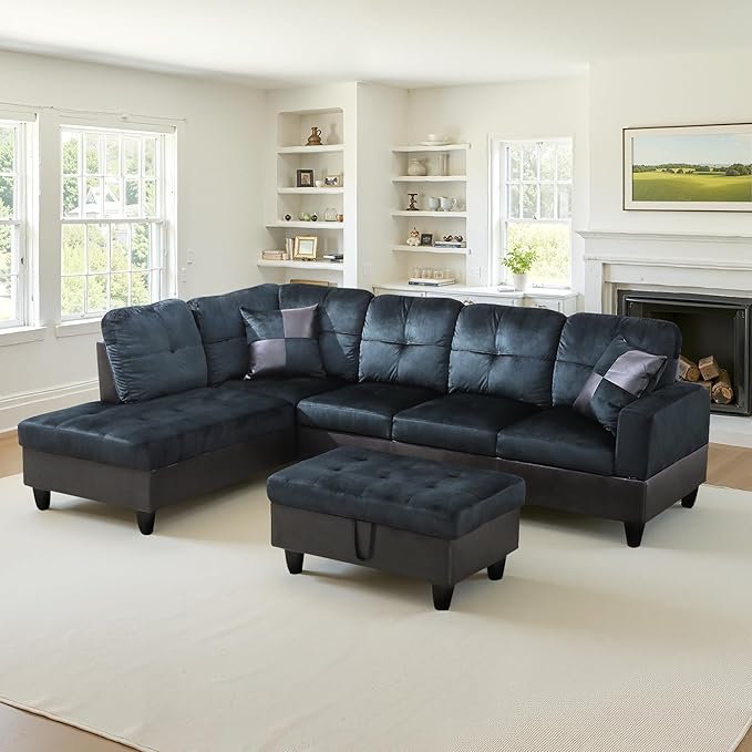 NicBex Sectional Couch 3 Pieces Sofa Set - Image 2