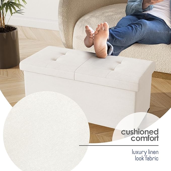 STORAGEBUD Storage Ottoman Bench - Image 7