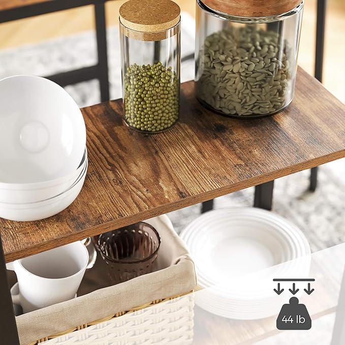 VASAGLE Bar Table with Sturdy Metal Frame, Easy Assembly, Industrial Design - Image 5