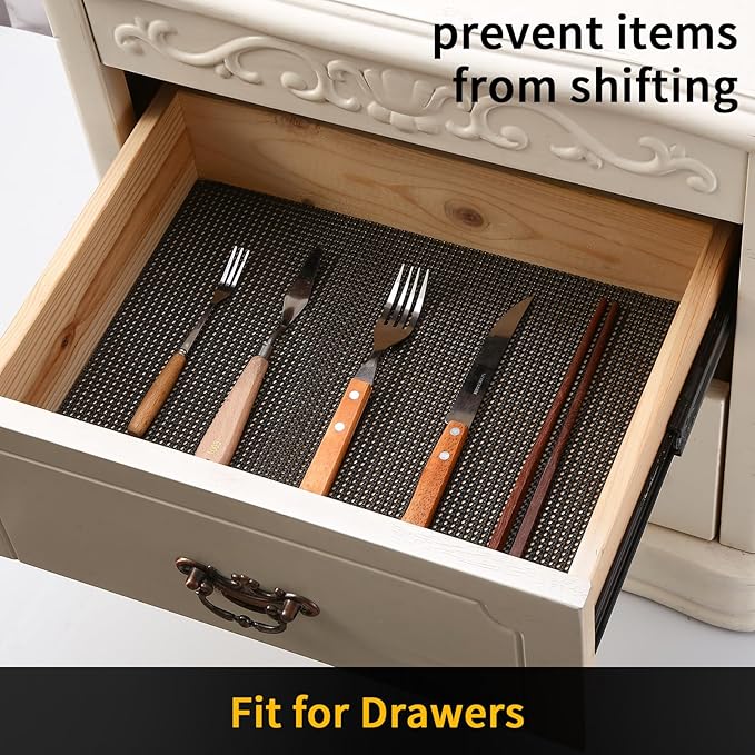 iwtmm Drawer Shelf and Cabinet Liners Non-Adhesive Extra Strong Grip - Image 3