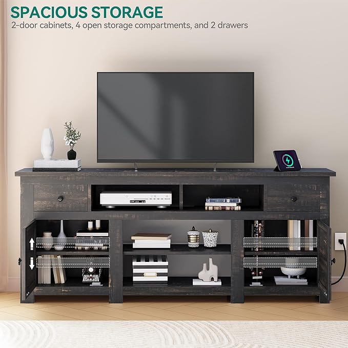 YITAHOME TV Stand for 75/80 Inch TV, Entertainment Center, TV Cabinet - Image 3