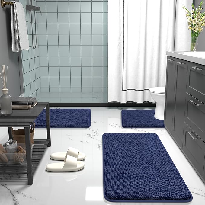 OLANLY Thick Memory Foam Bath Mat Rug 30x20, Extra Soft Absorbent Bathroom Rug - Image 7