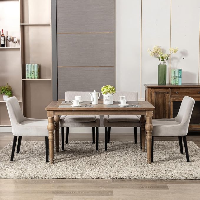 COLAMY Modern Dining Chairs Set of 6, Upholstered Corduroy Accent Side Leisure - Image 8