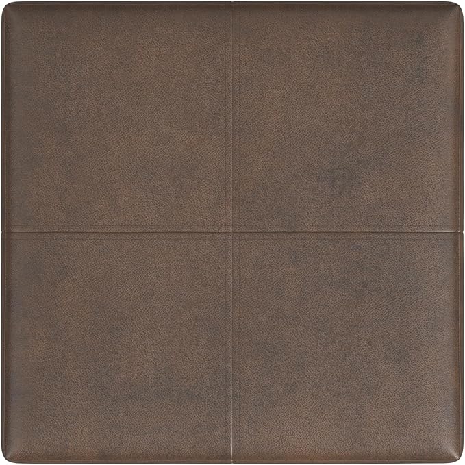 HomePop Home Decor |K2380-E910 | Luxury Large Faux Leather Square Storage - Image 6