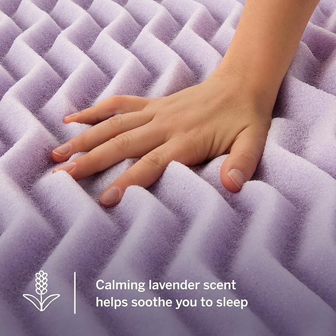 Lucid Lavender-Infused Mattress Topper - Image 3
