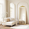 AIXI HOME Antique Gold Arched Full Length Mirror, Baroque Inspired Home Decor by AIXI+HOME