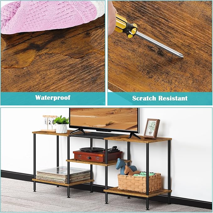 Industrial TV Stand with Storage - Image 3