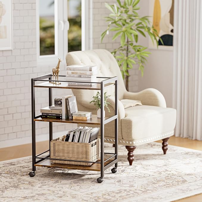 HITNET Bar Cart for The Home, Home Bar Serving Cart - Image 8