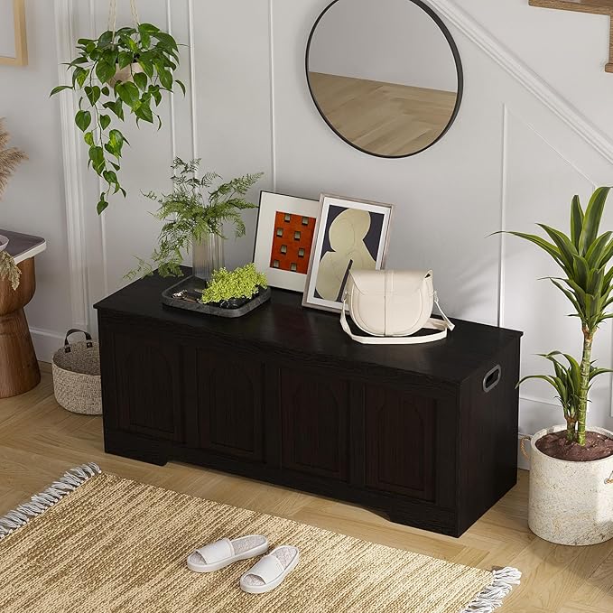 DINZI LVJ Storage Chest, 47.2”Wooden Storage Box - Image 7