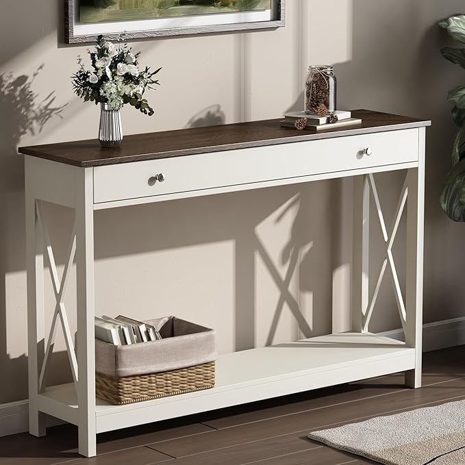 Treocho 47" Farmhouse Console Table by Treocho