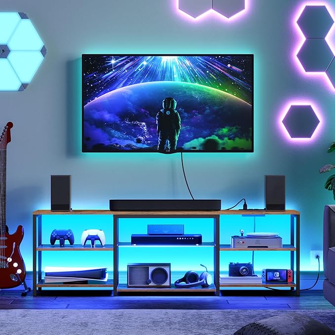 HOOBRO LED TV Stand for 75 Inch TVs by HOOBRO