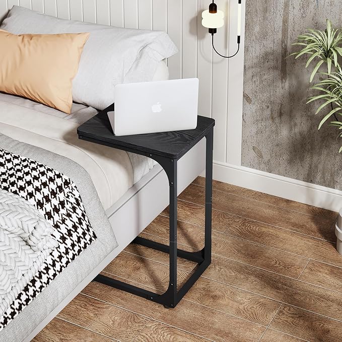 QEEIG C Table Side Table Living Room C Shaped Couch Tray End Table Modern 1 Pack - Image 5