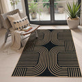 Lahome Modern Geometric Outdoor Easy Jute Rug, 3x5 Indoor Outdoor Rugs by Lahome