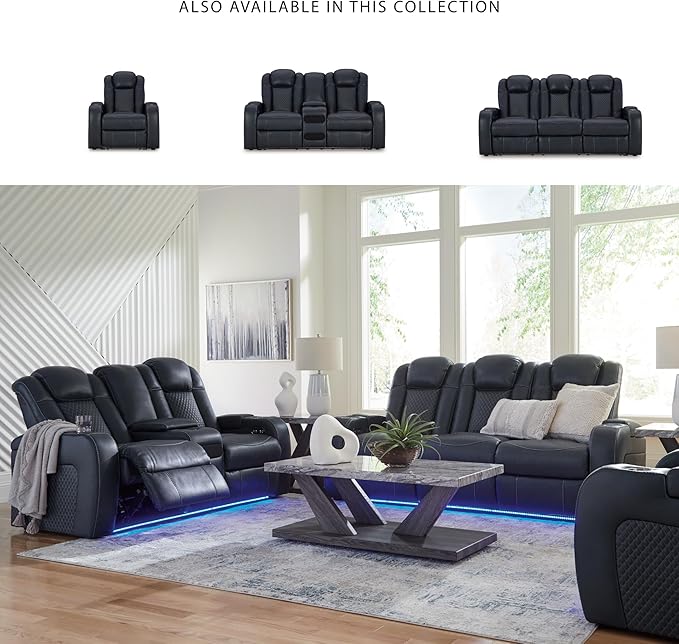 Signature Design by Ashley Fyne-Dyme Contemporary Power Reclining Sofa - Image 5