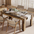 Dining Table for 4-6, Rectangular Dining Room Dinner Table by SLEKVERSA