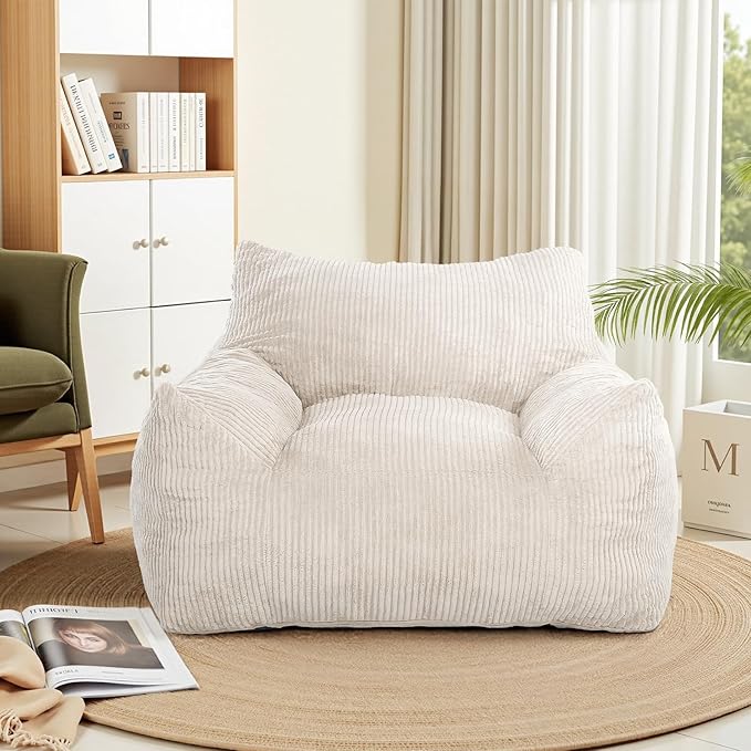 INMOZATA Bean Bag Chair for Adults, 3FT Beanbag Chair - Image 3