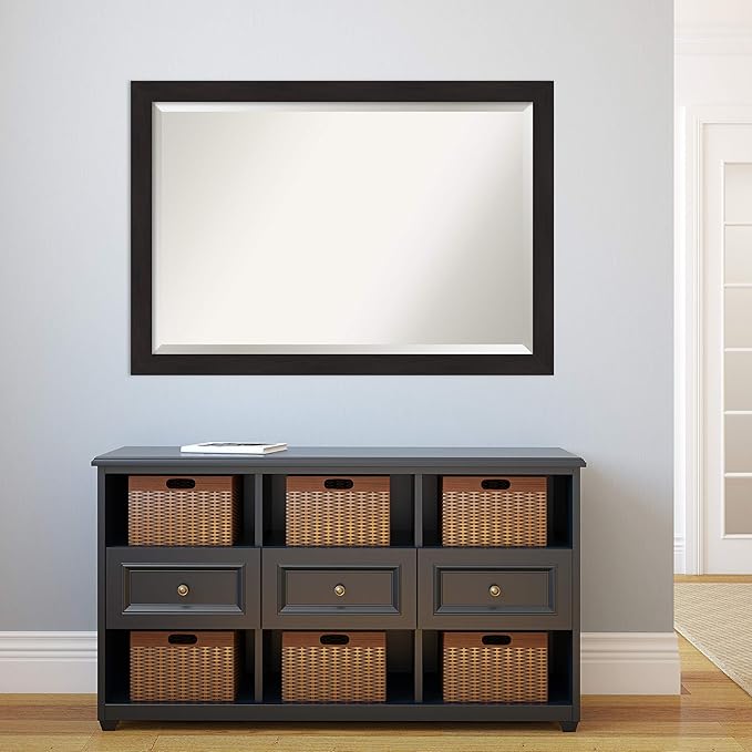 Amanti Art Brown Bathroom Mirror - Image 5