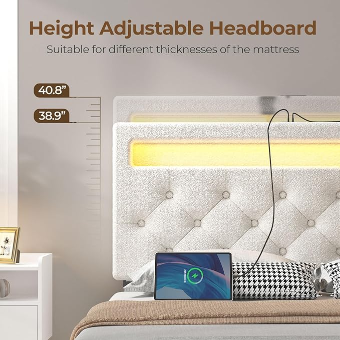 Rolanstar Full Size Bed Frame - Image 7