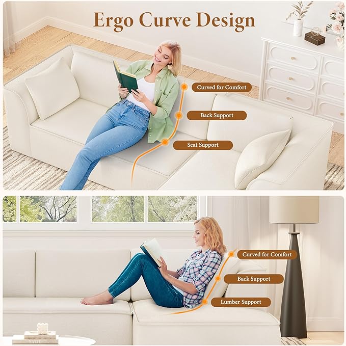 Vesgantti 106" Cloud Sectional Couch - Image 8
