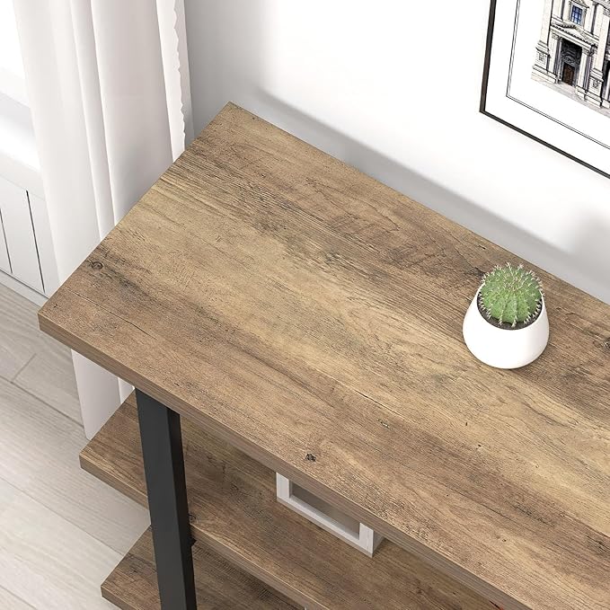 FOLUBAN Console Tables for Entryway, Modern Sofa Table - Image 4